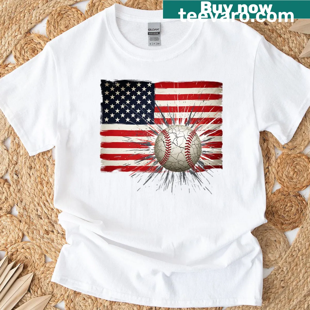 Youth baseball t-shirt featuring an ice cream cone graphic and fun text — on a men's t-shirt