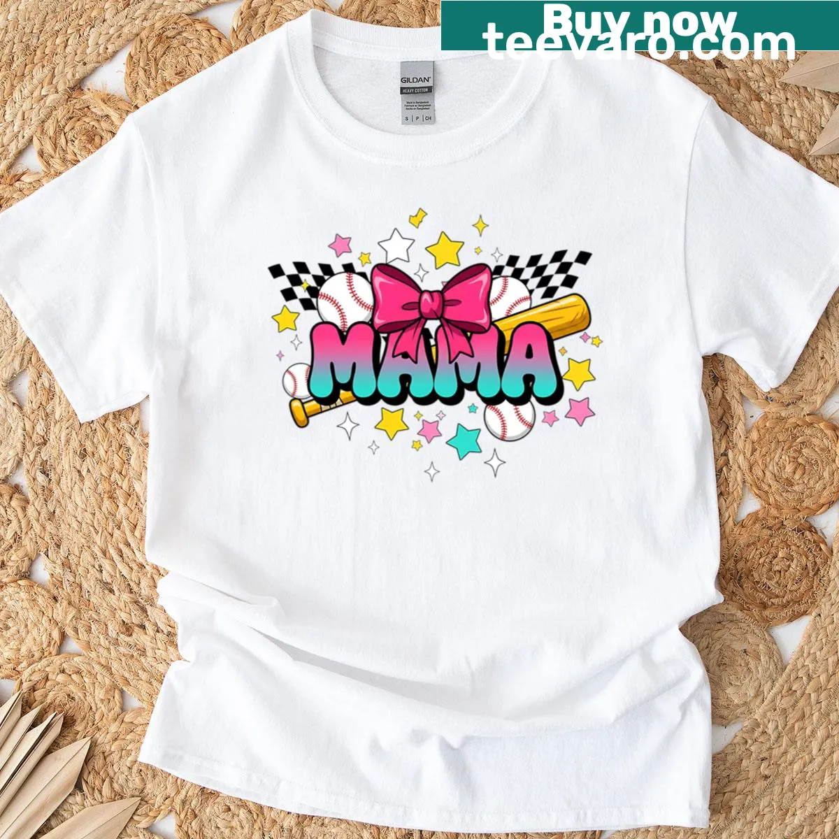 Women's baseball t-shirt featuring ice cream graphic and funny text — on a men's t-shirt