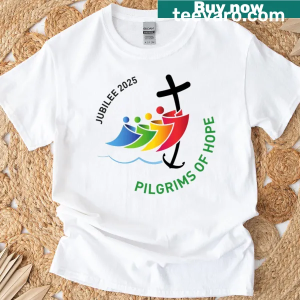 Commemorative Rome Jubilee t-shirt with 2025 logo