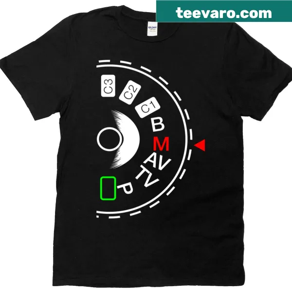 T-shirt with 'Manual Mode' text for photography lovers