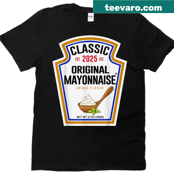 Funny T-shirt with a mayonnaise graphic for Halloween costume