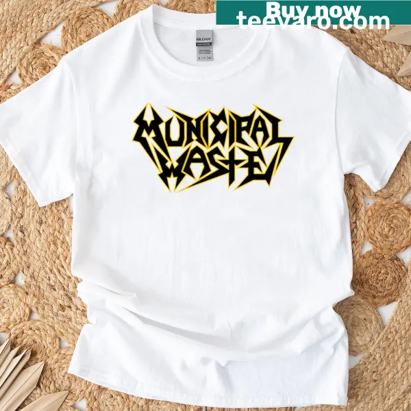 Bold Municipal Waste typography graphic t-shirt