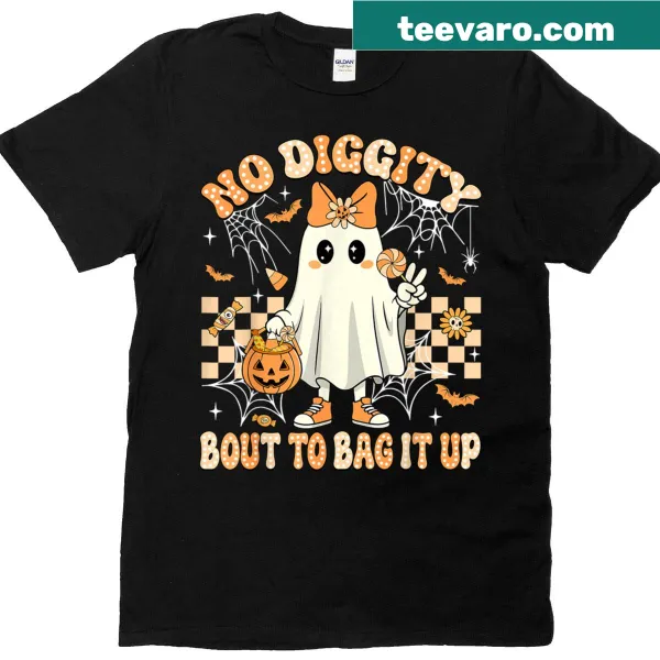 Cute ghost graphic t-shirt for Halloween