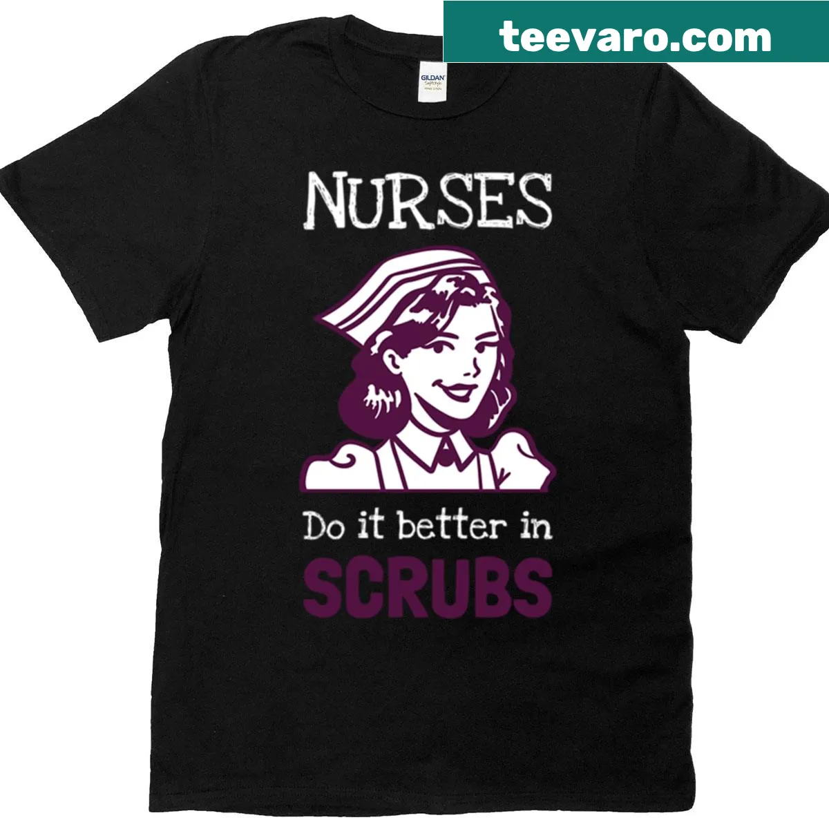 T-shirt celebrating nurses and their dedication — on a men's t-shirt