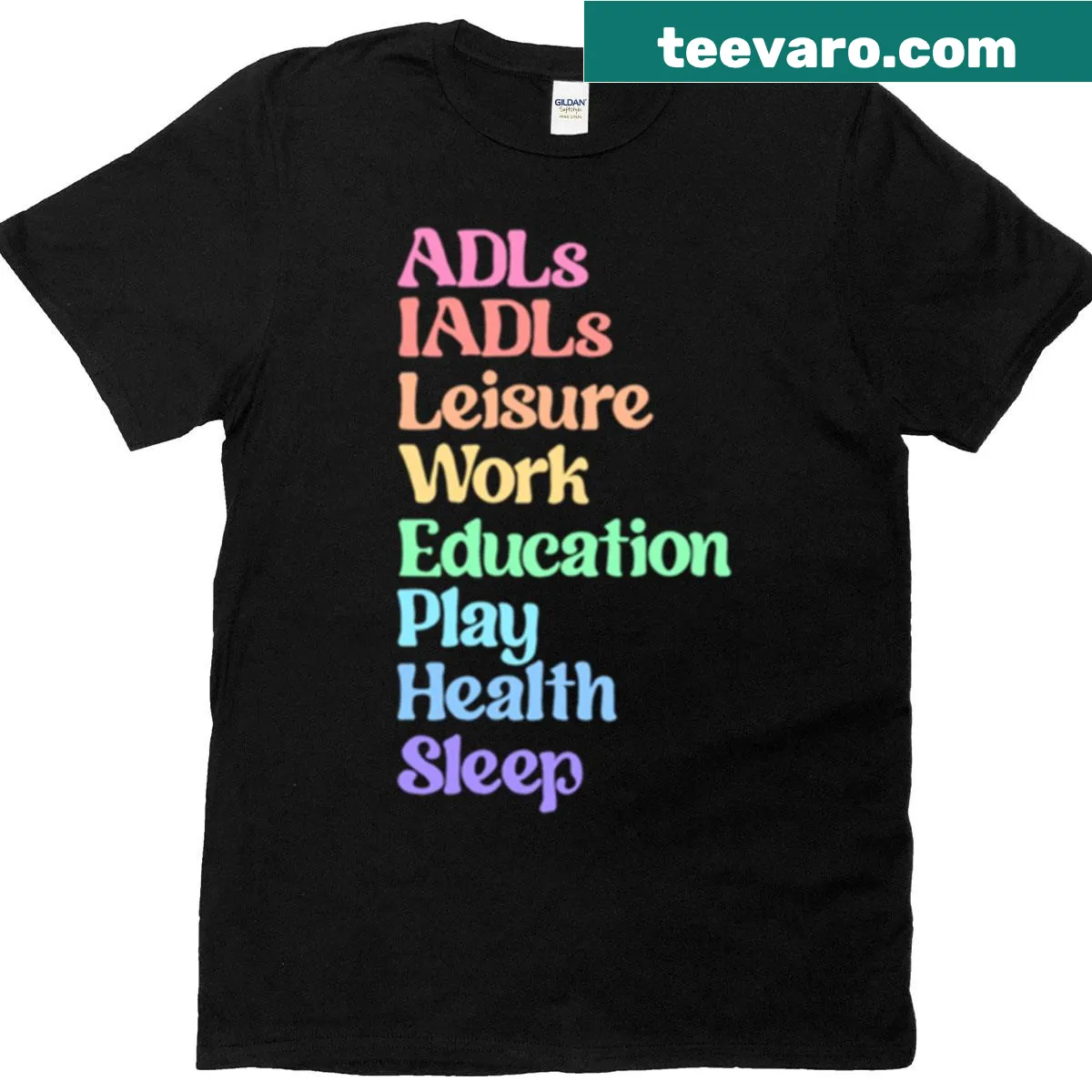 Occupational design t-shirt celebrating various jobs — on a men's t-shirt
