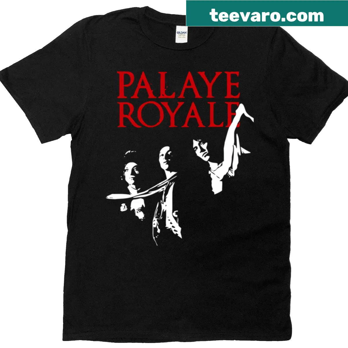 Vintage Palaye Royale concert T-shirt with iconic imagery — on a men's t-shirt