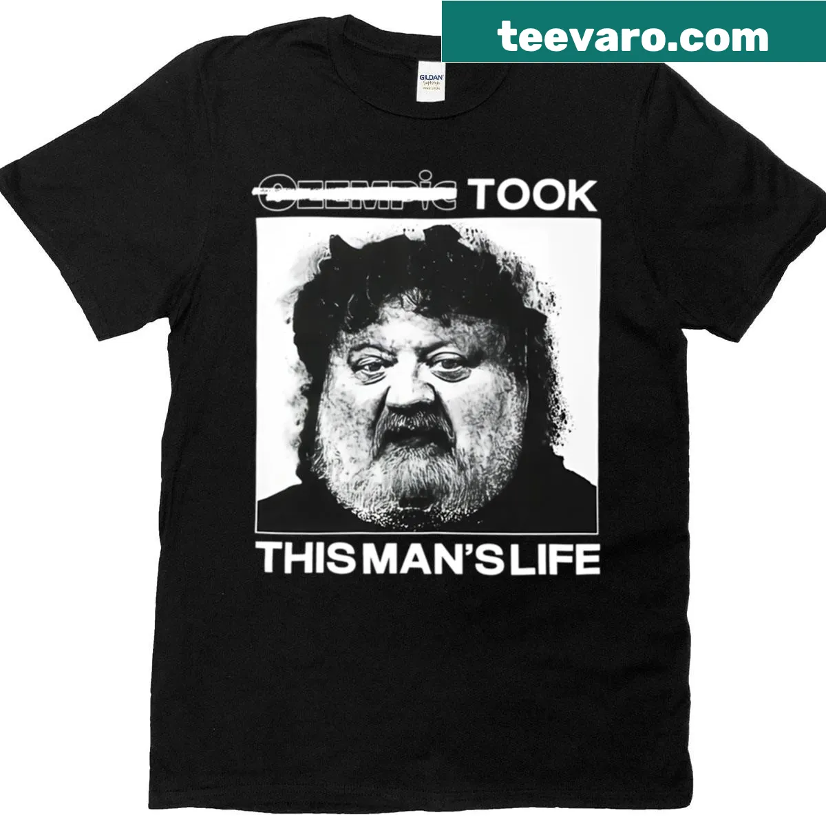 Papa Meat Merch T-shirt with humorous typography for dads — on a men's t-shirt