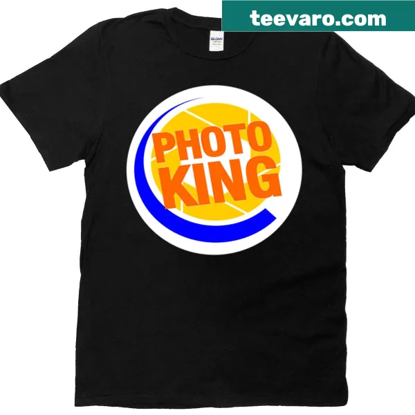 Photo King t-shirt featuring bold typography