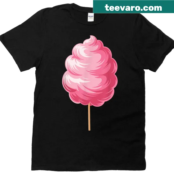 Illustrated cotton candy design on a fun costume t-shirt