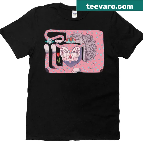 Whimsical lion design on a jungle-themed T-shirt