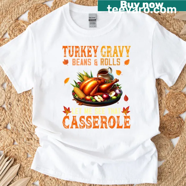 Thanksgiving T-shirt with a whimsical food design