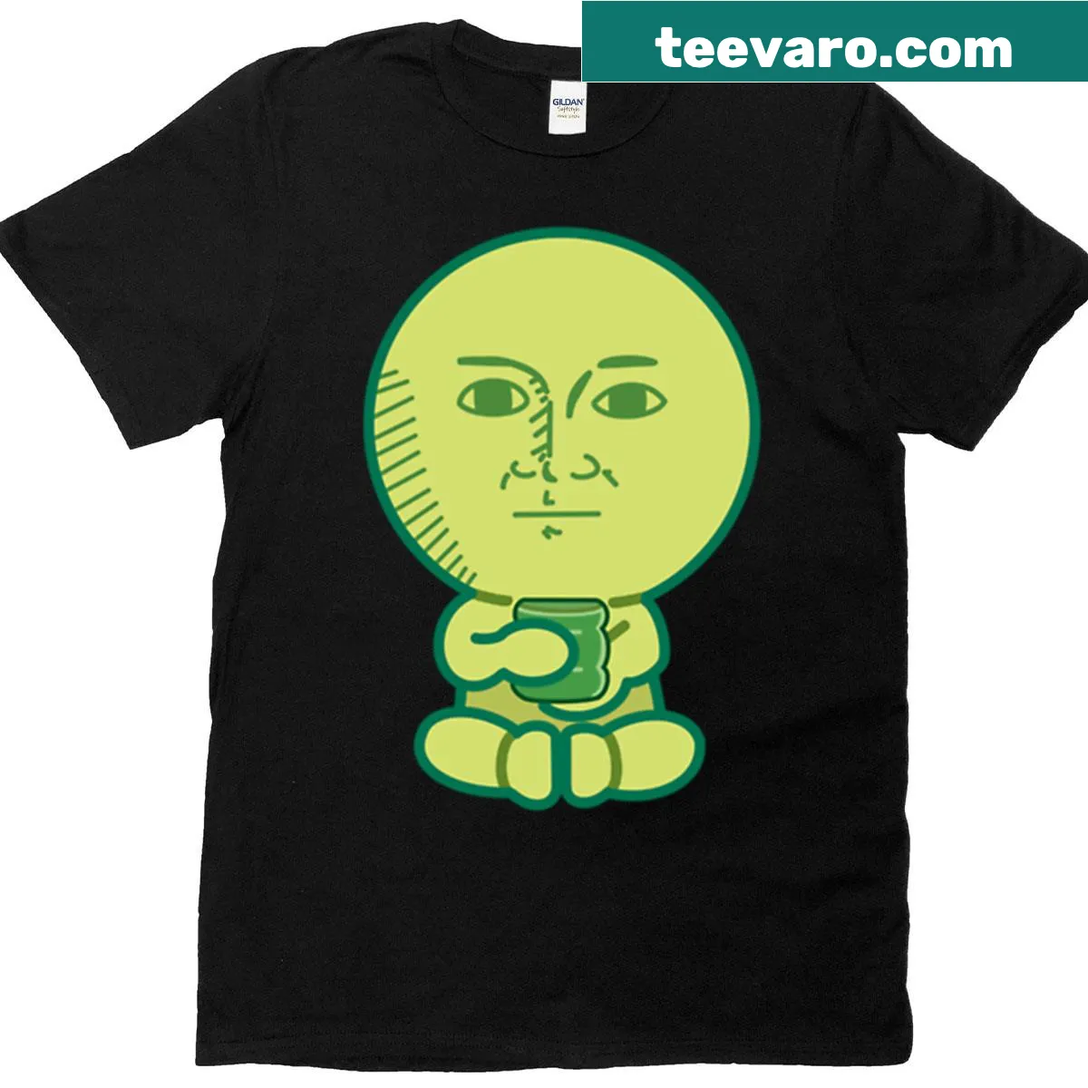 Edgy T-shirt with the phrase 'Serious Smiski' in bold lettering — on a men's t-shirt