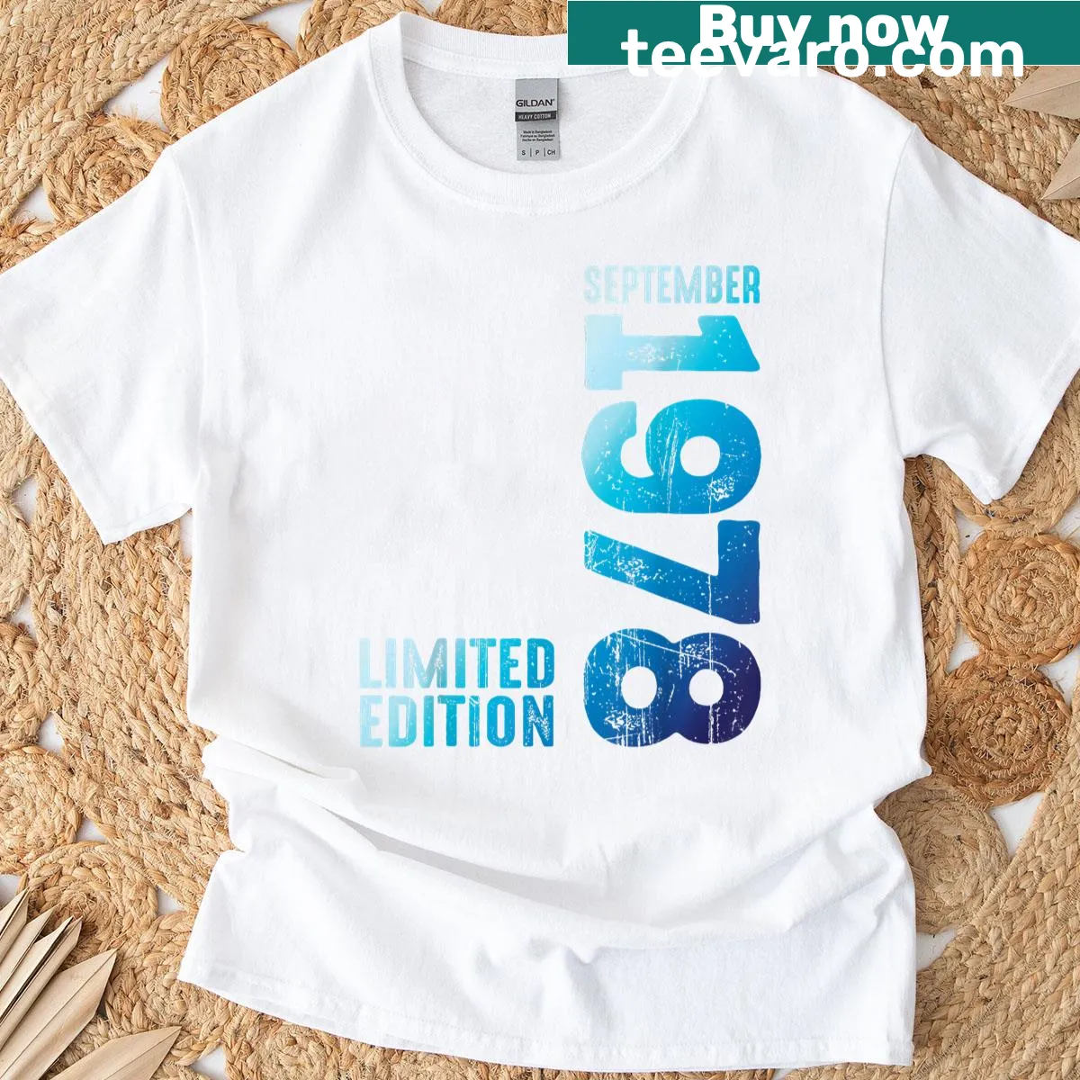 Retro design featuring the year 1978 on a T-shirt — on a men's t-shirt