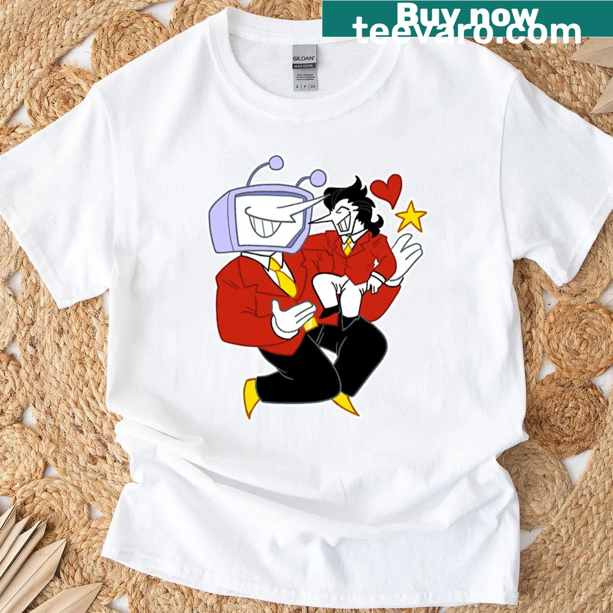 Halloween T-shirt featuring a skeleton with a messy bun and coffee — on a men's t-shirt