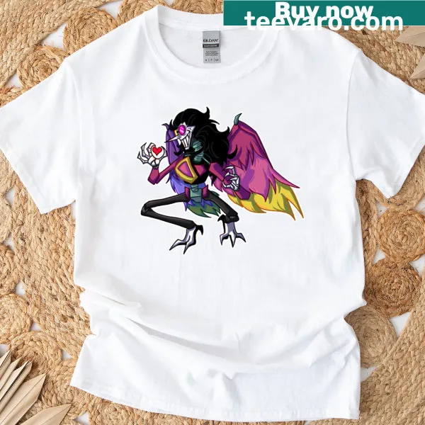 Illustrative T-shirt featuring Spamton Neo from gaming culture.