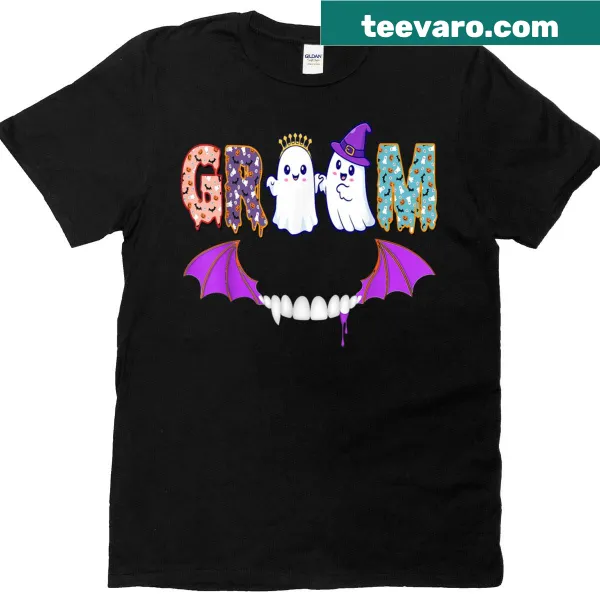 Funny text design for spooky bride and groom Halloween shirt