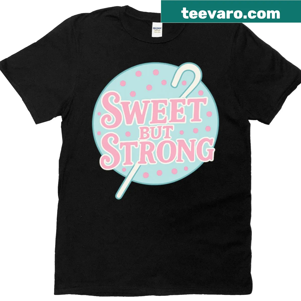 Cute t-shirt featuring Bo Peep in a cartoon style — on a men's t-shirt