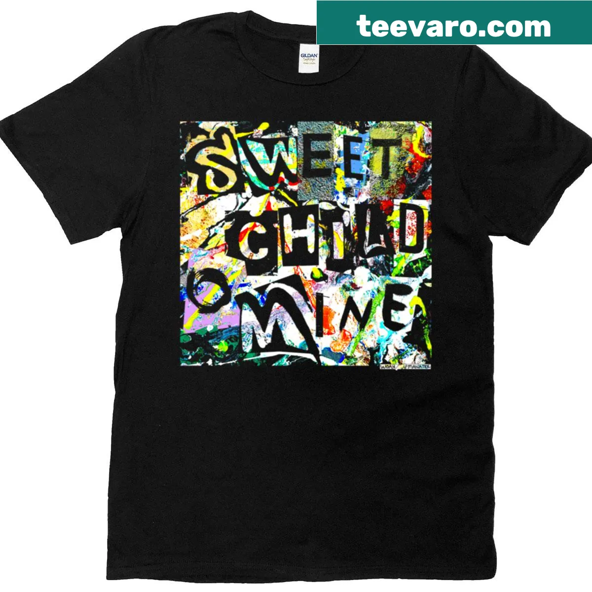 Sweet Child T-shirt with playful graphic design — on a men's t-shirt