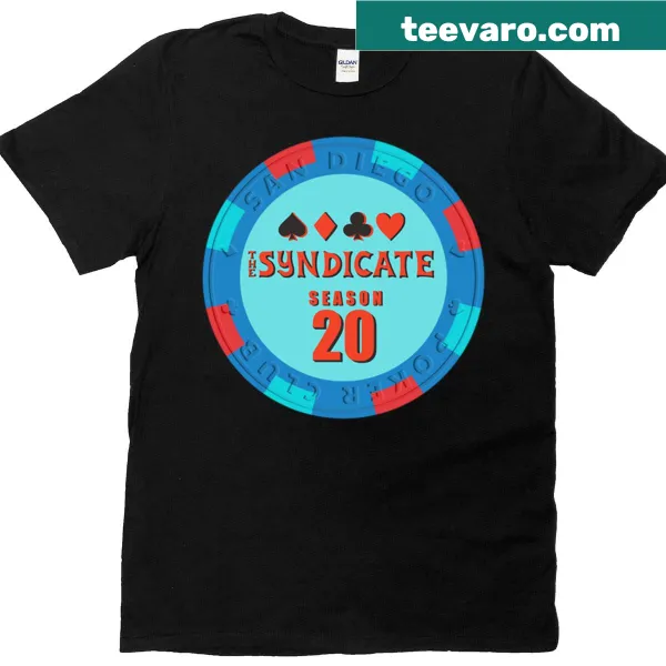 Gaming-themed T-shirt featuring Syndicate Season 20 graphics
