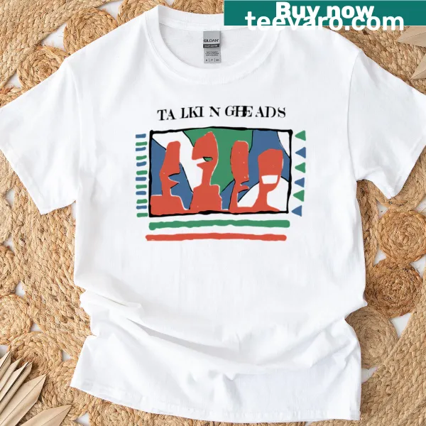 Tribute graphic to Talking Heads for music lovers.