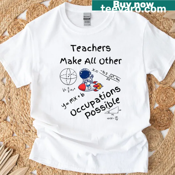 Typography design celebrating teachers' impact on all professions