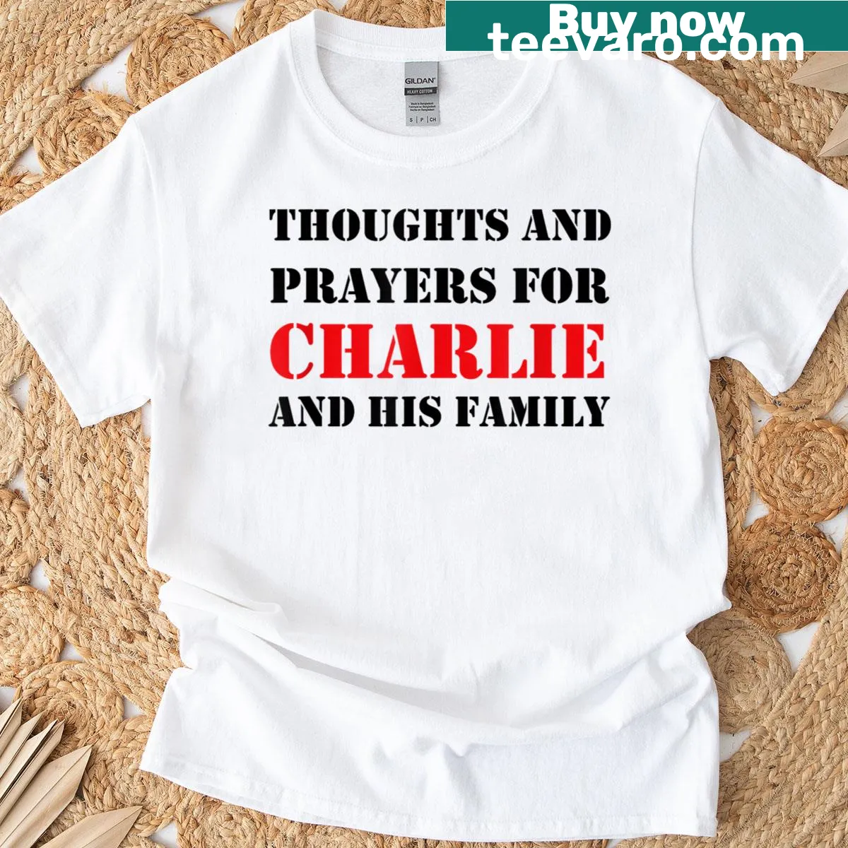 Typographic T-shirt declaring support for American values — on a men's t-shirt