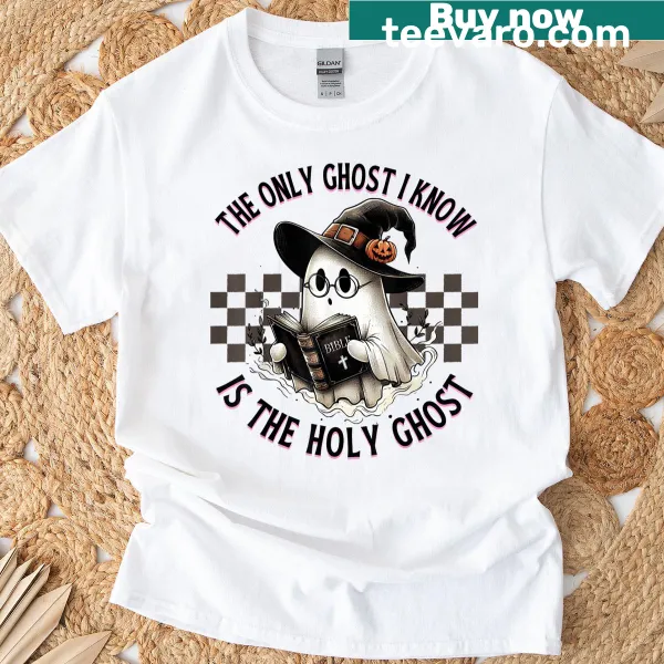 Funny Halloween T-shirt with text about the Holy Ghost