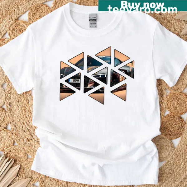 Illustrated R8 sports car graphic on T-shirt