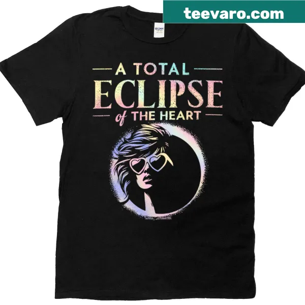 Minimalist Total Eclipse T-shirt with a silhouette graphic.