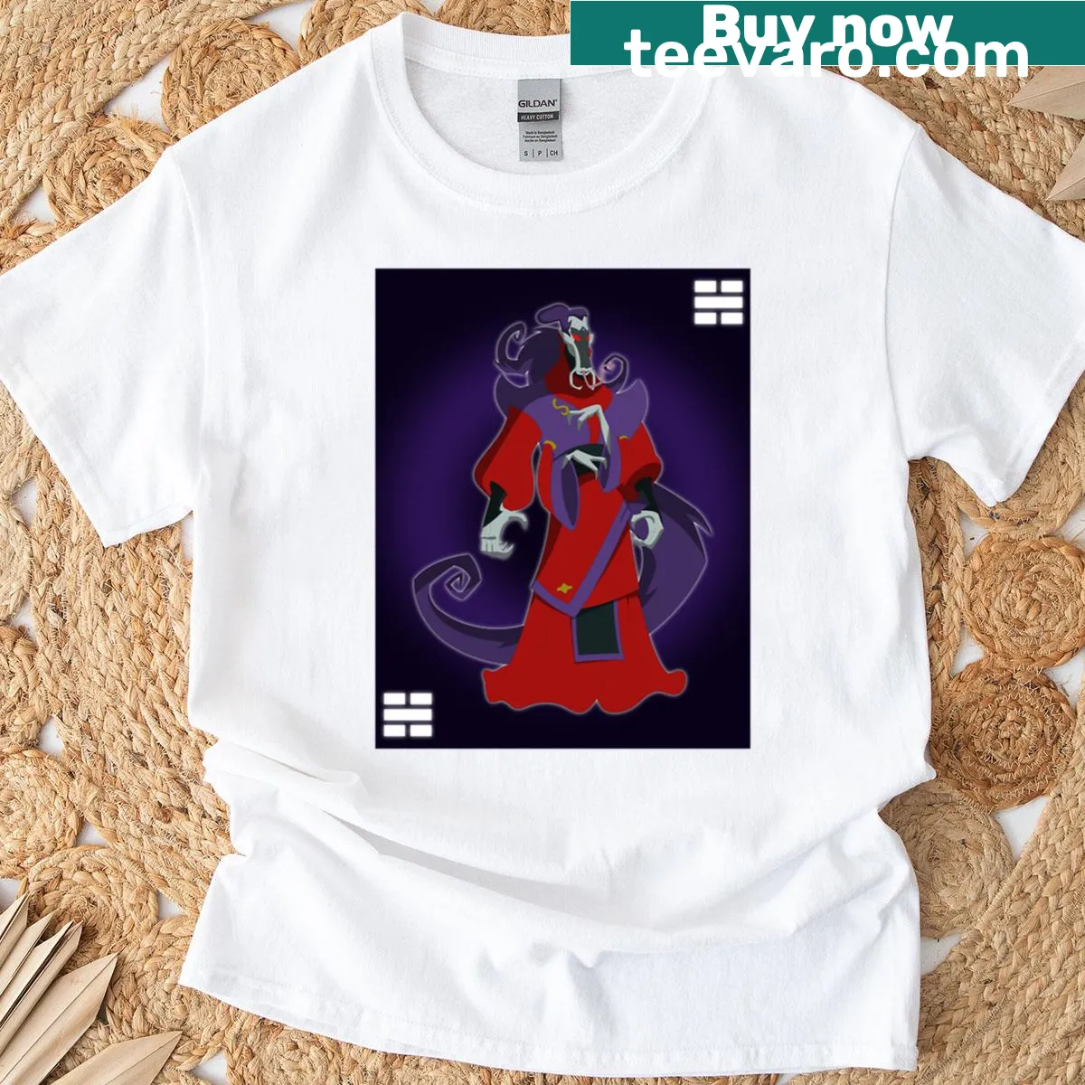 Hand-lettered T-shirt with abstract typography Tso Lan V4 — on a men's t-shirt