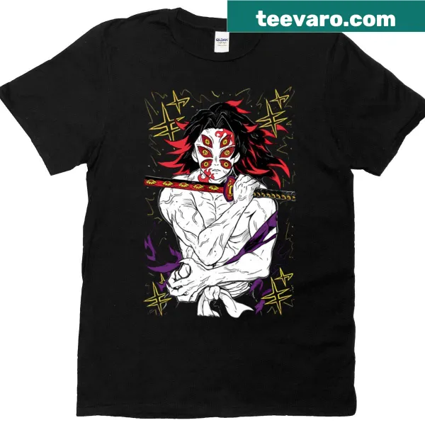 Anime T-shirt featuring Upper Moon 1 Kokushibo character design
