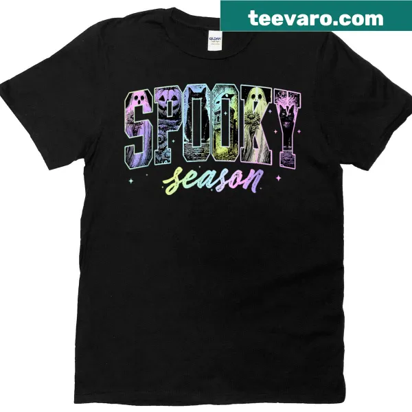 Vintage Halloween ghost graphic T-shirt for all ages