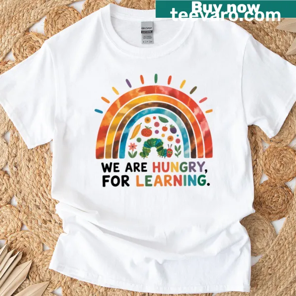 Humorous T-shirt with 'We Are Hungry' text