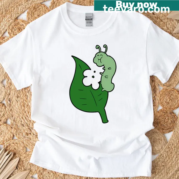 Retro style T-shirt featuring The Very Hungry Caterpillar
