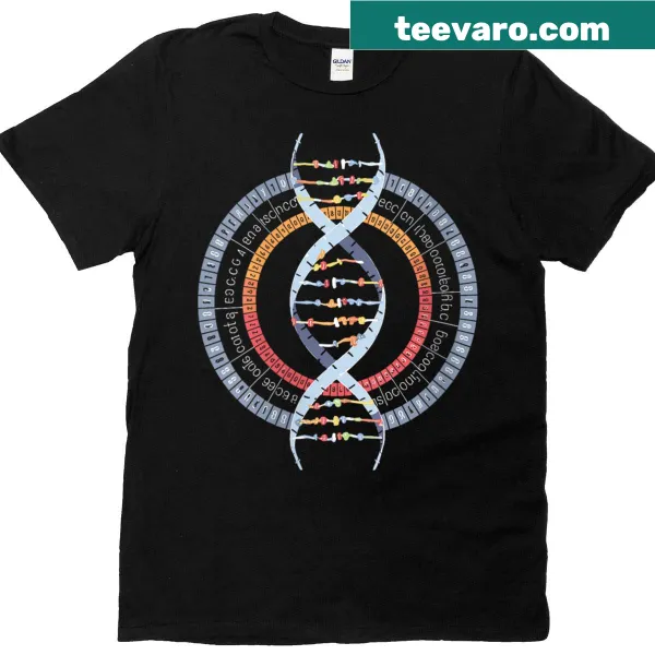 Humorous genetic-themed T-shirt for science lovers featuring sun graphics