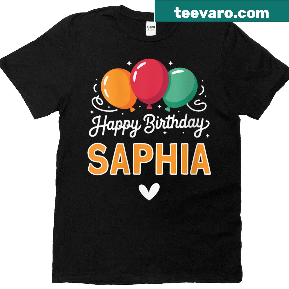 Birthday T-shirt with a heartfelt saying for Saphia — on a men's t-shirt