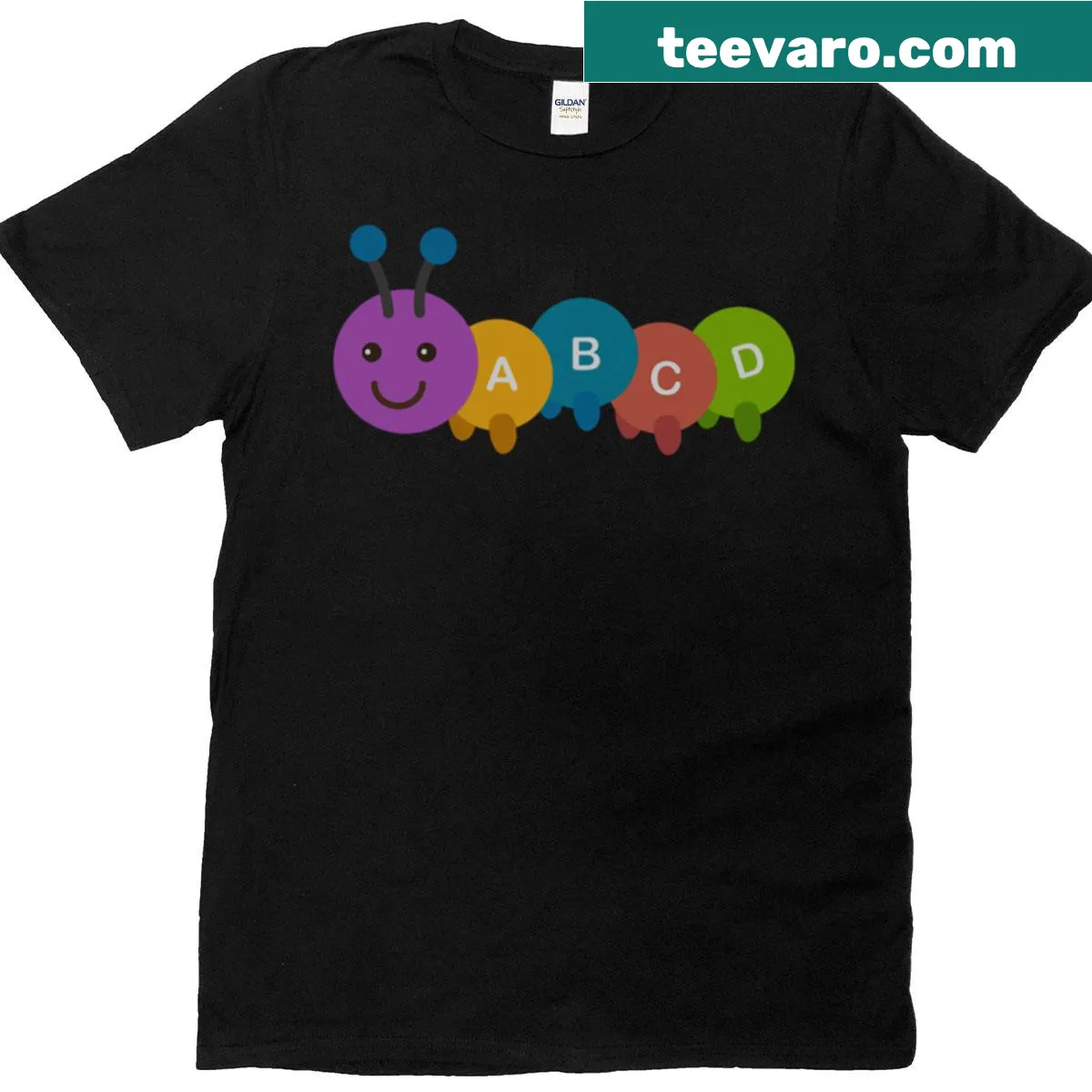 Worm Tea graphic combined with Latin letters on a fun T-shirt. — on a men's t-shirt