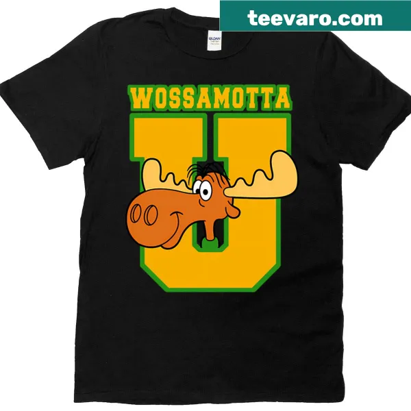 Edgy T-shirt featuring the phrase Wossamottas U