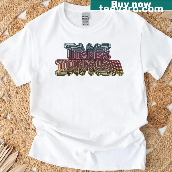 Artistic modern psychedelia graphic on a T-shirt