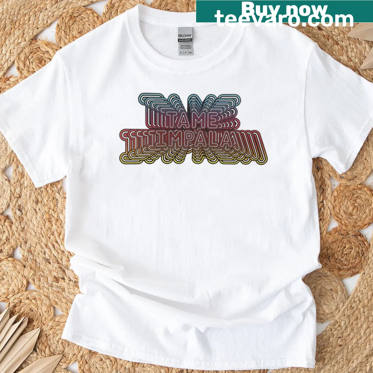 Artistic modern psychedelia graphic on a T-shirt — on a men's t-shirt