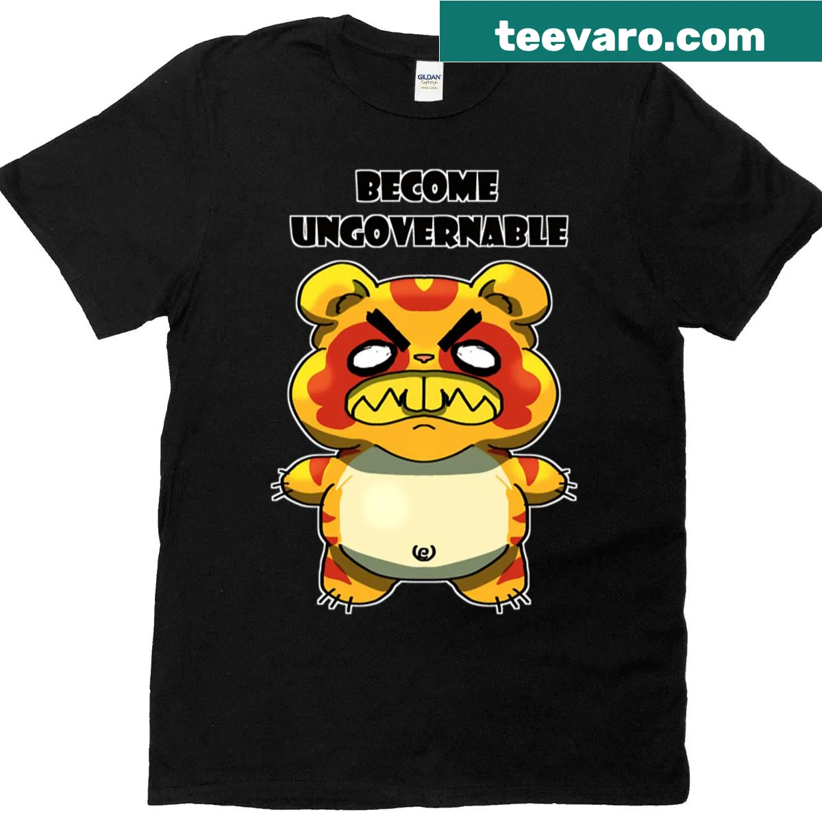 T-shirt with bold text 'Become Ungovernable' emphasizing individuality — on a men's t-shirt
