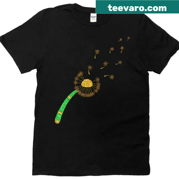 Oversized tee with hands illustration and message about community