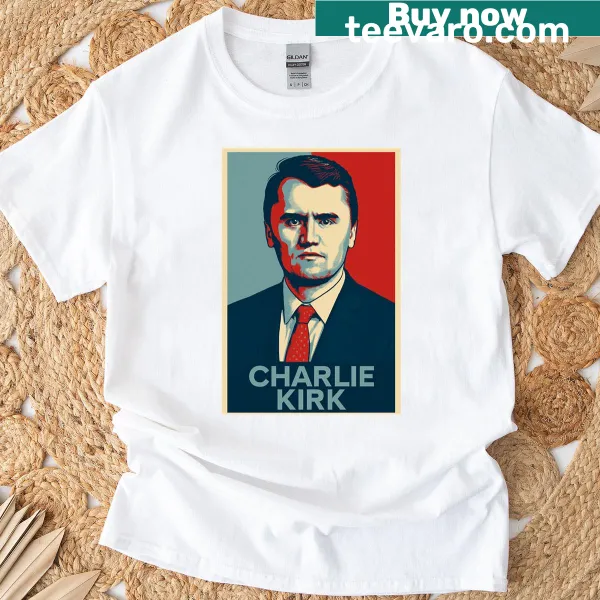 T-shirt honoring Charlie Kirk as an American hero