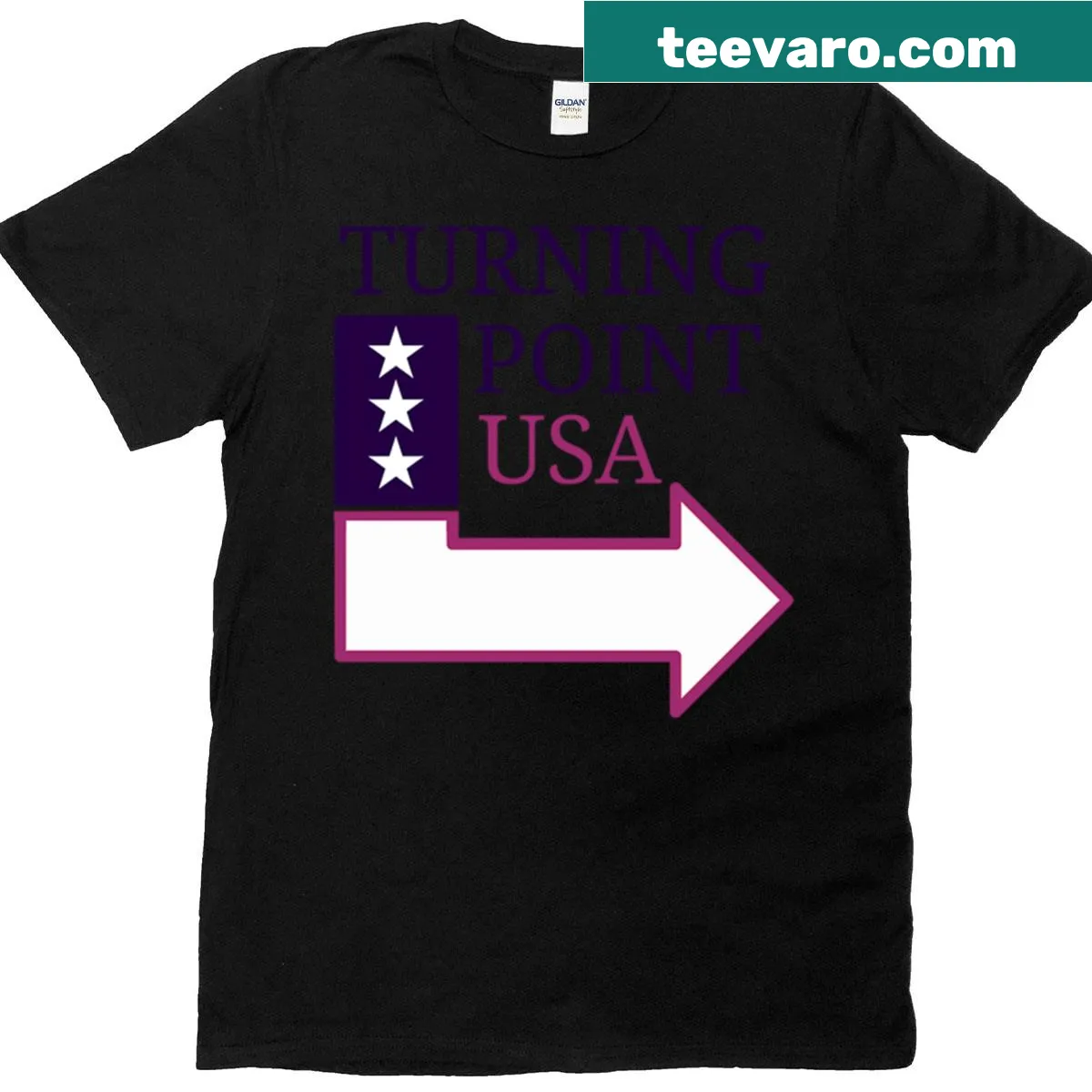 T-shirt with 'Turning Point' text promoting empowerment — on a men's t-shirt