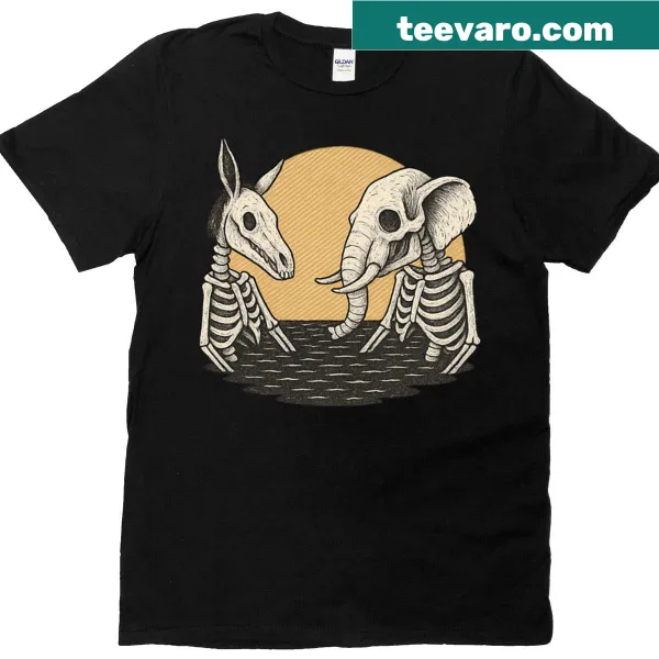 Illustration of a swamp scene on oversized t-shirt
