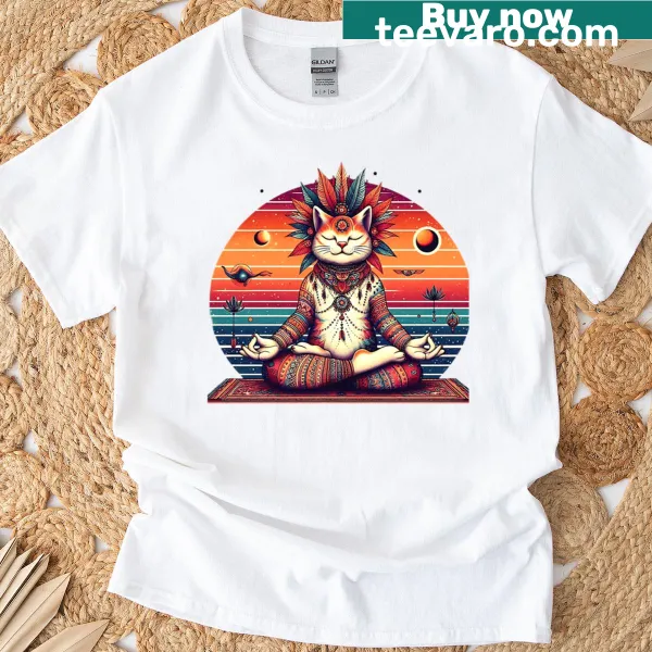Retro t-shirt featuring a whimsical cosmic adventure graphic