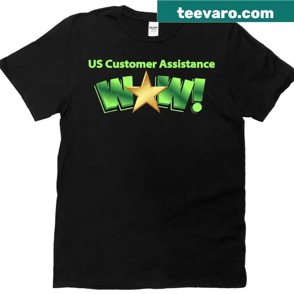 Minimalist T-shirt with 'Cust Assist II' text design.