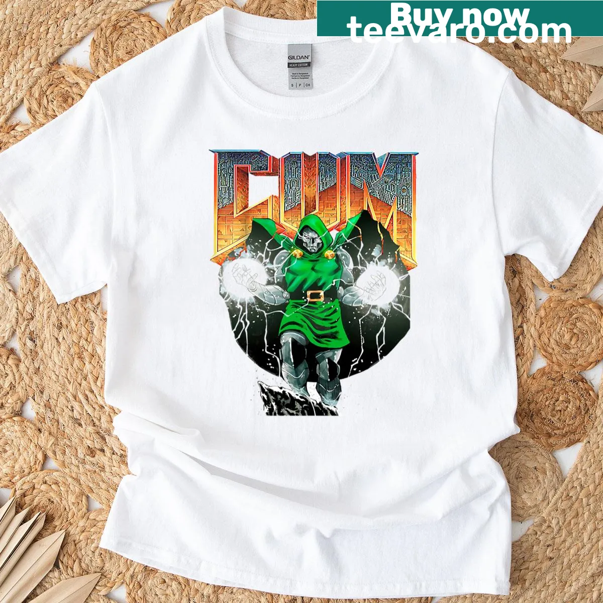 Retro video game graphic on Doctor 0 D-cum T-shirt — on a men's t-shirt
