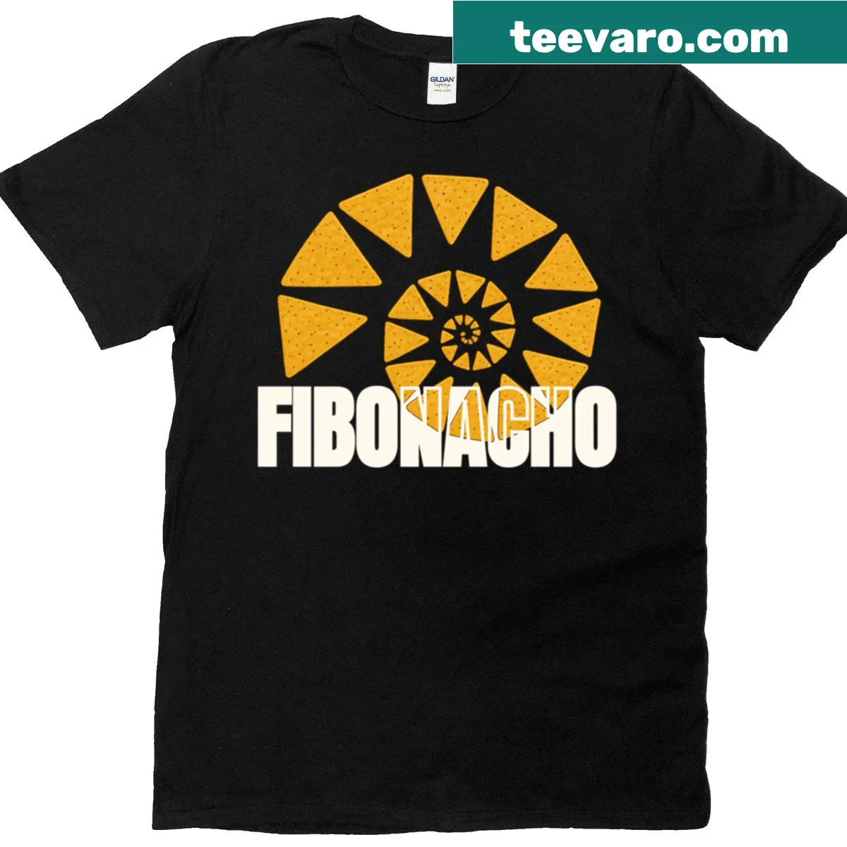 Playful T-shirt with a pun on Fibonacci numbers — on a men's t-shirt