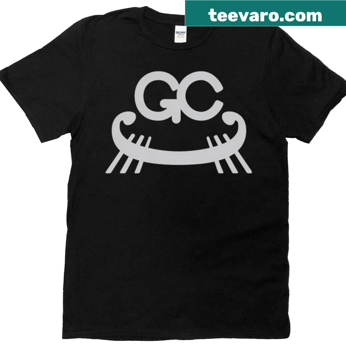 Illustrated Galley-la Company logo in Zoro version on t-shirt — on a men's t-shirt